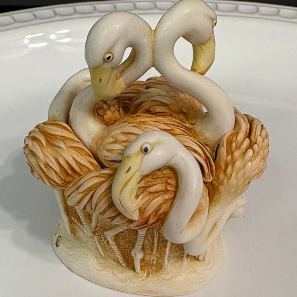 Vintage Retired 1993 Harmony Kingdom Pink Paradise Made in England Trinket Box